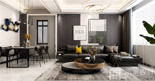 黑白灰轻奢美学 康桥溪山御府室内设计解析